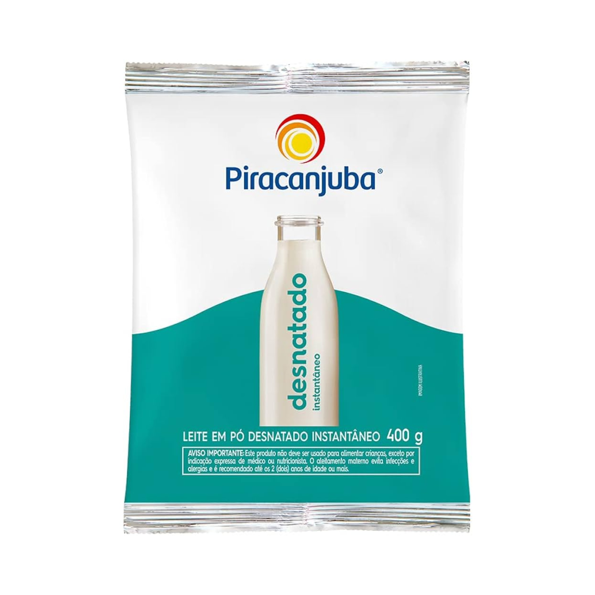 Piracanjuba Leite em Pó Desnatado Instantâneo (400g)